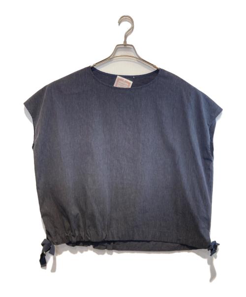 BEARDSLEY（ビアズリー）BEARDSLEY (ビアズリー) ノースリーブブラウス ネイビー サイズ:1 未使用品の古着・服飾アイテム