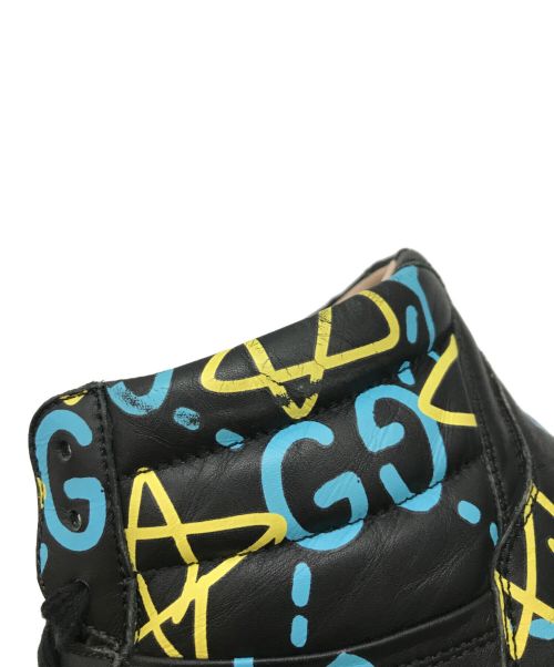 GUCCI（グッチ）GUCCI (グッチ) ハイカットスニーカー ブルー×イエロー サイズ:71/2の古着・服飾アイテム