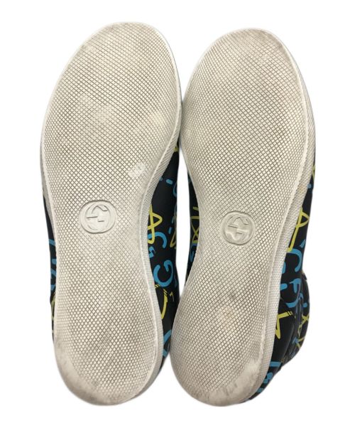 GUCCI（グッチ）GUCCI (グッチ) ハイカットスニーカー ブルー×イエロー サイズ:71/2の古着・服飾アイテム