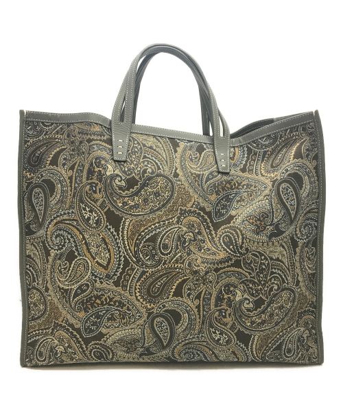 A VACATION（ア ヴァケーション）A VACATION (アヴァケーション) TANK LAKE トートバッグ グレー×ブラウン サイズ:下記参照の古着・服飾アイテム