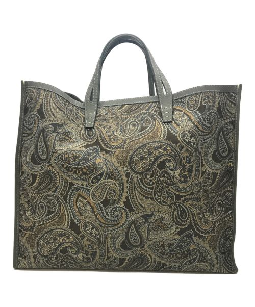 A VACATION（ア ヴァケーション）A VACATION (アヴァケーション) TANK LAKE トートバッグ グレー×ブラウン サイズ:下記参照の古着・服飾アイテム