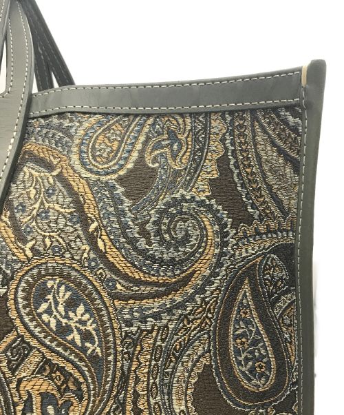 A VACATION（ア ヴァケーション）A VACATION (アヴァケーション) TANK LAKE トートバッグ グレー×ブラウン サイズ:下記参照の古着・服飾アイテム