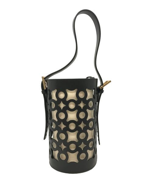 A VACATION（ア ヴァケーション）A VACATION (アヴァケーション) RIN カゴバッグ ブラック×ホワイト サイズ:下記参照の古着・服飾アイテム