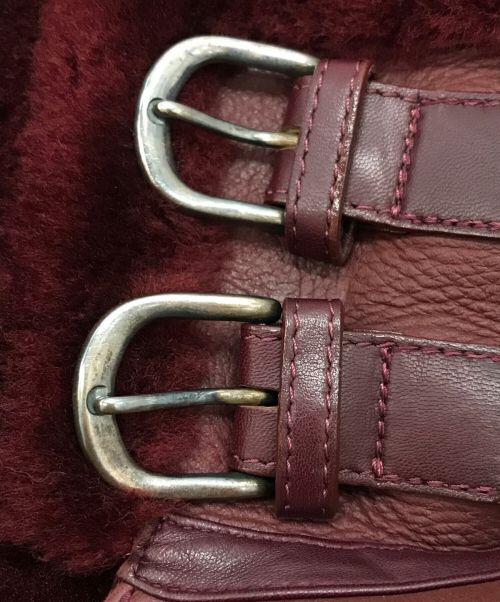 AKM（エーケーエム）AKM (エーケーエム) ムートンジャケット レッド サイズ:48（L相当）の古着・服飾アイテム