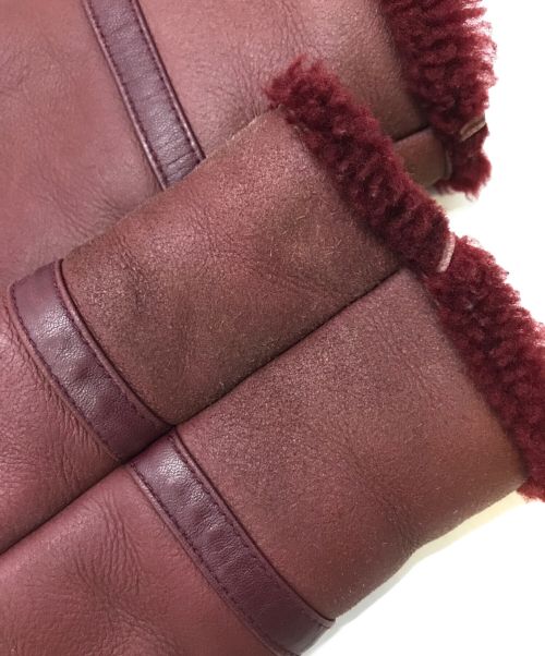 AKM（エーケーエム）AKM (エーケーエム) ムートンジャケット レッド サイズ:48（L相当）の古着・服飾アイテム