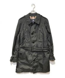 BURBERRY LONDON（バーバリーロンドン）の古着「裏ノヴァチェック スプリングトレンチコート」｜ブラック