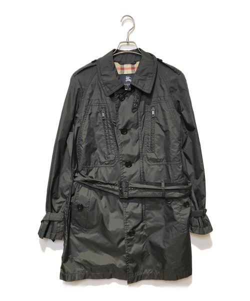 BURBERRY LONDON（バーバリーロンドン）BURBERRY LONDON (バーバリーロンドン) 裏ノヴァチェック スプリングトレンチコート ブラック サイズ:Lの古着・服飾アイテム