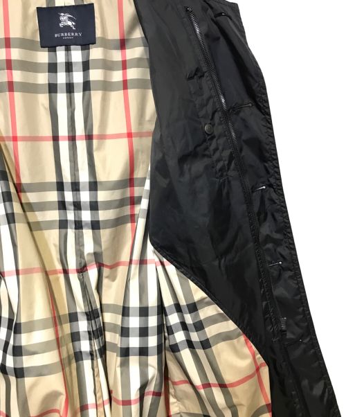 BURBERRY LONDON（バーバリーロンドン）BURBERRY LONDON (バーバリーロンドン) 裏ノヴァチェック スプリングトレンチコート ブラック サイズ:Lの古着・服飾アイテム