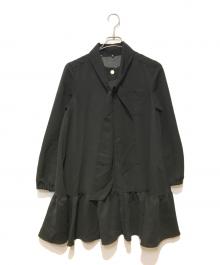 GRACE CLASS（グレースクラス）の古着「ボウタイクレープミニワンピース」｜ブラック