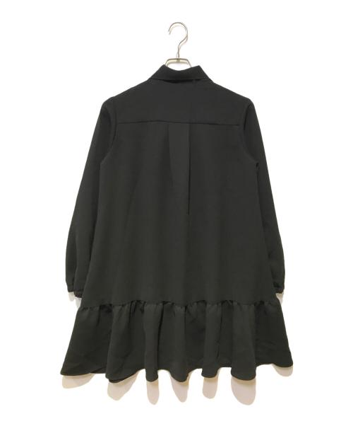 GRACE CLASS（グレースクラス）GRACE CLASS (グレースクラス) ボウタイクレープミニワンピース ブラック サイズ:38の古着・服飾アイテム