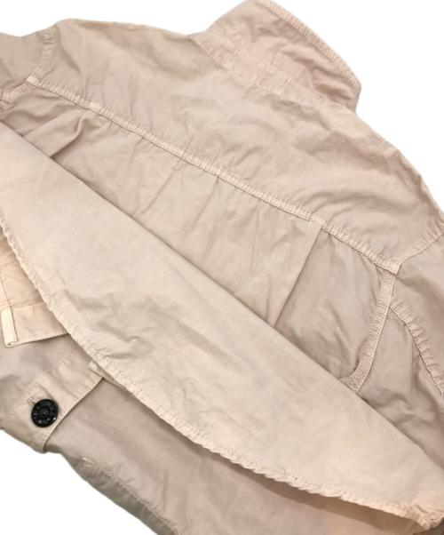 STONE ISLAND（ストーンアイランド）STONE ISLAND (ストーンアイランド) ガーメントダイコットンワークシャツ ピンク サイズ:Ｍの古着・服飾アイテム