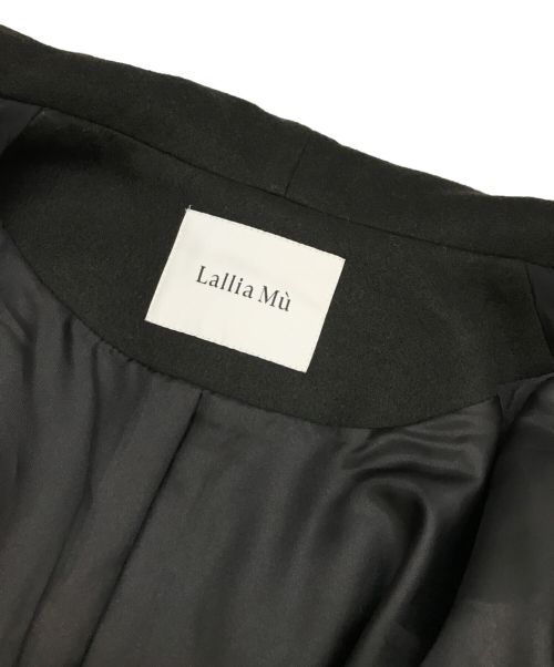 Lallia Mu（ラリア ムー）Lallia Mu (ラリア ムー) ボアベストレイヤードコート ブラック サイズ:38の古着・服飾アイテム