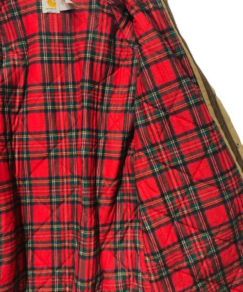 CarHartt（カーハート）CarHartt (カーハート) ［古着］裏地タータンチェック ワークジャケット ベージュ サイズ:XLの古着・服飾アイテム