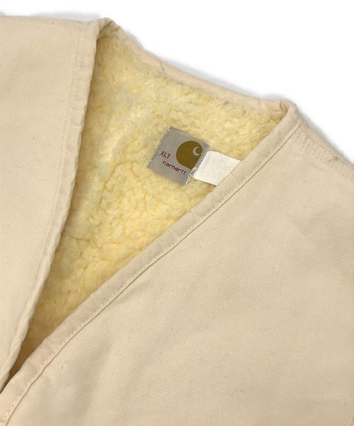 CarHartt（カーハート）CarHartt (カーハート) ［古着］ダック地ワークベスト アイボリー サイズ:XLの古着・服飾アイテム