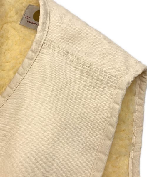 CarHartt（カーハート）CarHartt (カーハート) ［古着］ダック地ワークベスト アイボリー サイズ:XLの古着・服飾アイテム