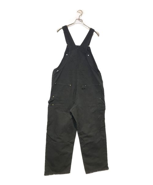 CarHartt（カーハート）CarHartt (カーハート) ダブルニーオーバーオール ブラック サイズ:106cm (W42)の古着・服飾アイテム