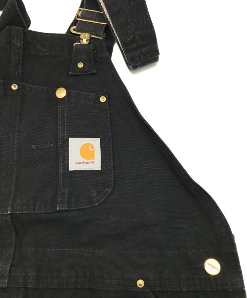 CarHartt（カーハート）CarHartt (カーハート) ダブルニーオーバーオール ブラック サイズ:106cm (W42)の古着・服飾アイテム