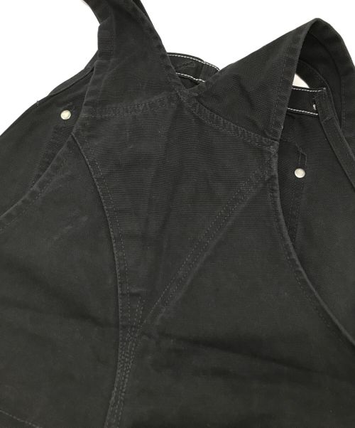 CarHartt（カーハート）CarHartt (カーハート) ダブルニーオーバーオール ブラック サイズ:106cm (W42)の古着・服飾アイテム