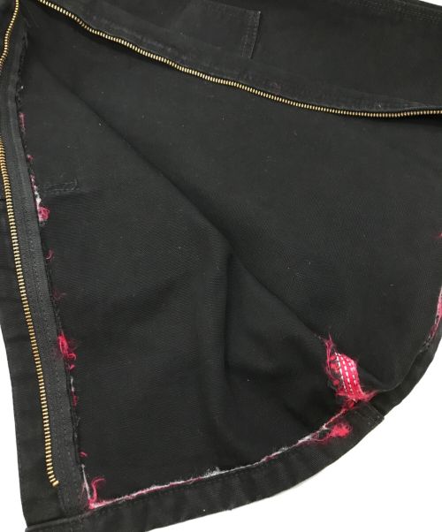 CarHartt（カーハート）CarHartt (カーハート) ダブルニーオーバーオール ブラック サイズ:106cm (W42)の古着・服飾アイテム