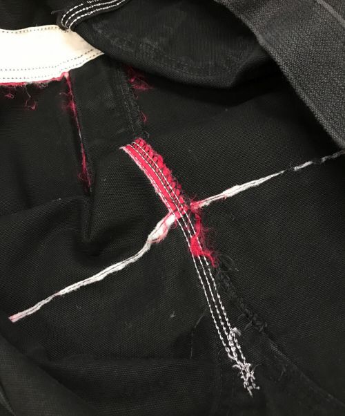 CarHartt（カーハート）CarHartt (カーハート) ダブルニーオーバーオール ブラック サイズ:106cm (W42)の古着・服飾アイテム