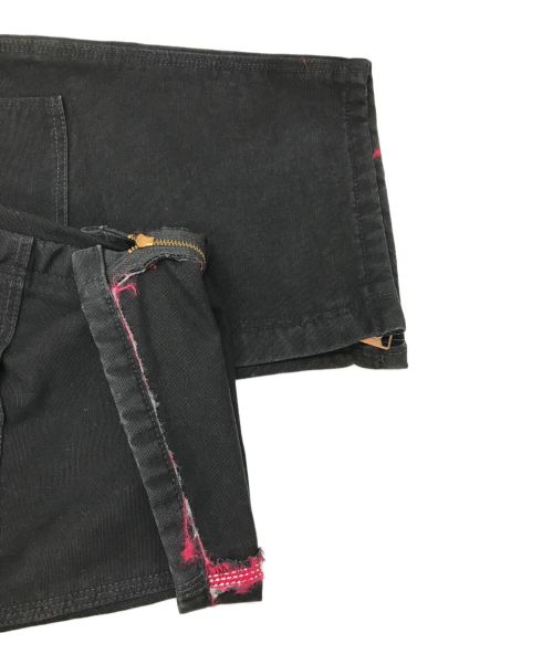 CarHartt（カーハート）CarHartt (カーハート) ダブルニーオーバーオール ブラック サイズ:106cm (W42)の古着・服飾アイテム