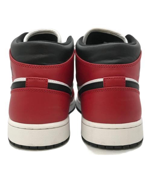 NIKE（ナイキ）NIKE (ナイキ) AIR JORDAN 1 MID レッド×ブラック サイズ:US12の古着・服飾アイテム