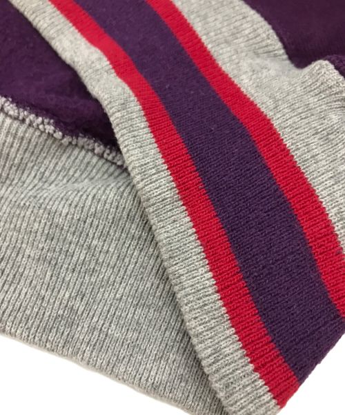 Champion（チャンピオン）Champion (チャンピオン) ［古着］90's リブライン Vネック リバースウィーブスウェット パープル サイズ:XLの古着・服飾アイテム