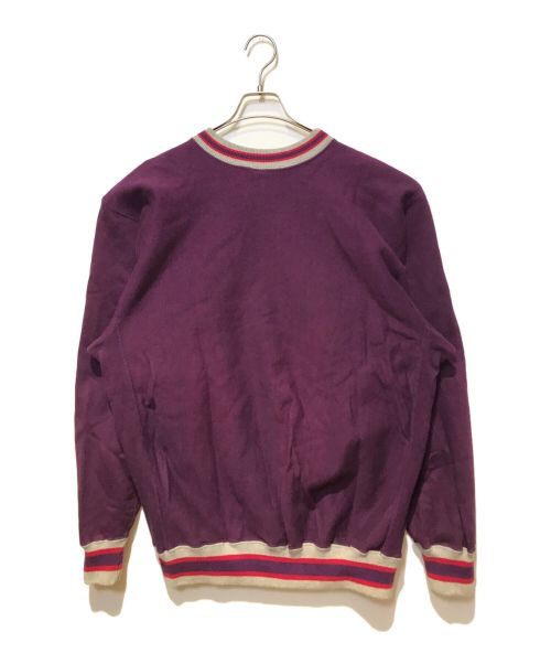 Champion（チャンピオン）Champion (チャンピオン) 90's リブライン クルーネック リバースウィーブスウェット パープル サイズ:XLの古着・服飾アイテム