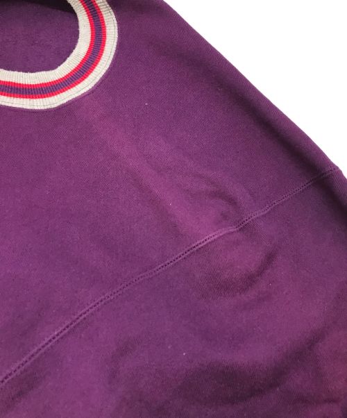 Champion（チャンピオン）Champion (チャンピオン) 90's リブライン クルーネック リバースウィーブスウェット パープル サイズ:XLの古着・服飾アイテム