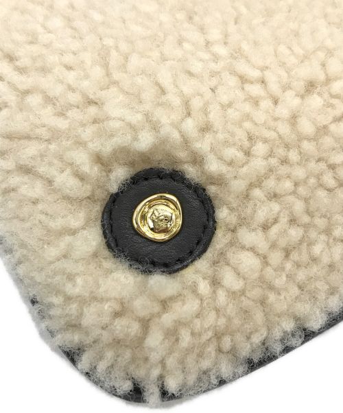 A.D.M.J.（エーディーエムジェイ）A.D.M.J. (エーディーエムジェイ) レザー切替ショルダーバッグ ブラウン×ホワイトの古着・服飾アイテム