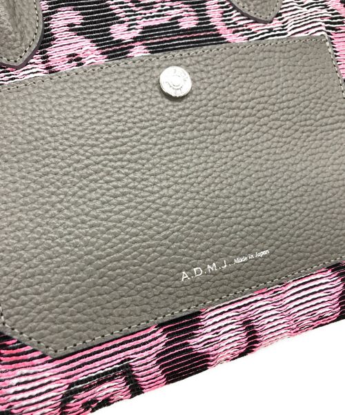 A.D.M.J.（エーディーエムジェイ）A.D.M.J. (エーディーエムジェイ) 総柄ハンドバッグ グレー サイズ:下記参照の古着・服飾アイテム