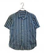 COMME des GARCONS HOMME PLUSコムデギャルソンオムプリュス）の古着「半袖シャツ」｜ネイビー×ブラック