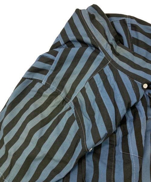 COMME des GARCONS HOMME PLUS（コムデギャルソンオムプリュス）COMME des GARCONS HOMME PLUS (コムデギャルソンオムプリュス) 半袖シャツ ネイビー×ブラック サイズ:下記参照　の古着・服飾アイテム