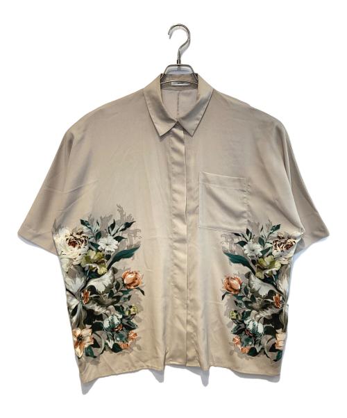CLANE（クラネ）CLANE (クラネ) パネルフラワーシャツ ベージュ サイズ:1の古着・服飾アイテム