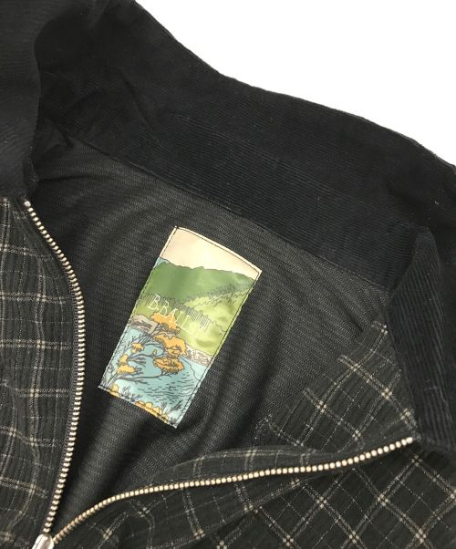Ballsy.Brothers（ボールジーブラザーズ）BALLSY.BROTHERS (ボールジーブラザーズ) ウエスタンハーフジップチェックシャツ ブラック サイズ:M 未使用品の古着・服飾アイテム