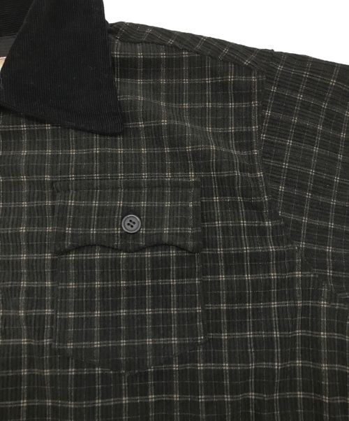 Ballsy.Brothers（ボールジーブラザーズ）BALLSY.BROTHERS (ボールジーブラザーズ) ウエスタンハーフジップチェックシャツ ブラック サイズ:M 未使用品の古着・服飾アイテム