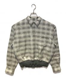 DAIRIKU（ダイリク）の古着「CHECK L-S Rib Shirt」｜グレー