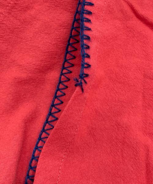 CAMPHOR WOOD（カンファーウッド）CAMPHOR WOOD (カンファーウッド) サガラ花刺繍開襟ガーゼシャツ レッド サイズ:Ｓの古着・服飾アイテム