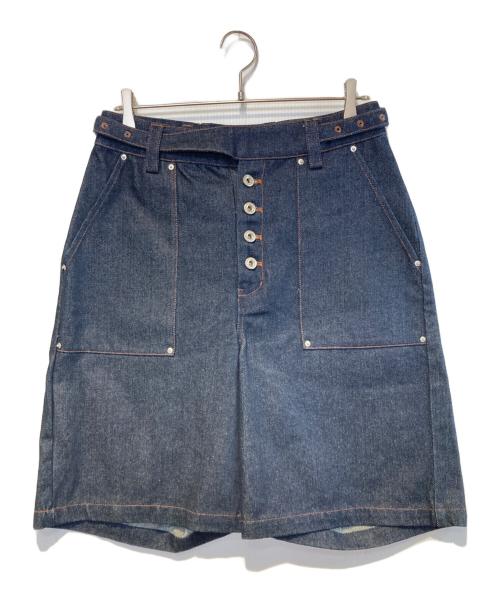 Ballsy.Brothers（ボールジーブラザーズ）Ballsy.Brothers (ボールジーブラザーズ) デニムバギーグルカベイカーパンツ インディゴ サイズ:Ｌの古着・服飾アイテム