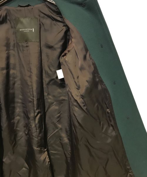 MACKINTOSH LONDON（マッキントッシュ ロンドン）MACKINTOSH LONDON (マッキントッシュ ロンドン) ウールステンカラーコート グリーン サイズ:38の古着・服飾アイテム