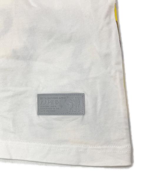 Aape BY A BATHING APE（エーエイプ バイ アベイシングエイプ）Aape BY A BATHING APE (エーエイプ バイ アベイシングエイプ) ロゴタンクトップ ホワイト×イエロー サイズ:Lの古着・服飾アイテム