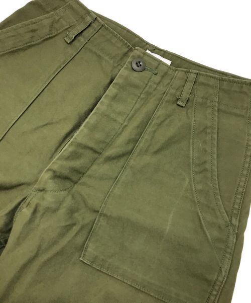 CIOTA（シオタ）CIOTA (シオタ) スビンコットンバックサテンベイカーパンツ グリーン サイズ:1の古着・服飾アイテム