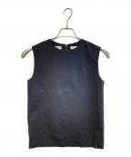 MADISON BLUEマディソンブルー）の古着「トロピカルウール ノースリーブ プルオーバー」｜ブラック