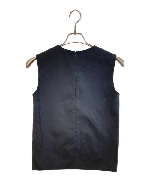 MADISON BLUE（マディソンブルー）MADISON BLUE (マディソンブルー) トロピカルウール ノースリーブ プルオーバー ブラック サイズ:00の古着・服飾アイテム