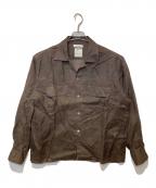 MADISON BLUEマディソンブルー）の古着「FLAP POCKET SH RAMIE」｜ブラウン
