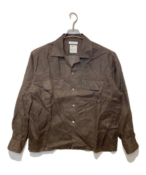 MADISON BLUE（マディソンブルー）MADISON BLUE (マディソンブルー) FLAP POCKET SH RAMIE ブラウン サイズ:1の古着・服飾アイテム