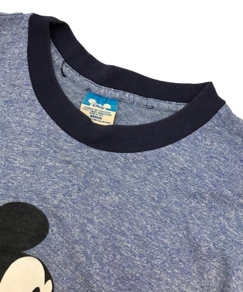 DISNEY（ディズニー）DISNEY (ディズニー) ［古着］リンガープリントTシャツ ブルー サイズ:Ｍの古着・服飾アイテム