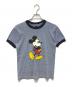 DISNEY（ディズニー）の古着「［古着］リンガープリントTシャツ」｜ブルー