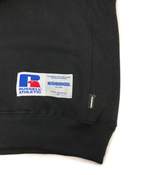NEIGHBORHOOD（ネイバーフッド）NEIGHBORHOOD (ネイバーフッド) RUSSELL ATHLETIC (ラッセルアスレチック) ロゴスウェット ブラック サイズ:Mの古着・服飾アイテム