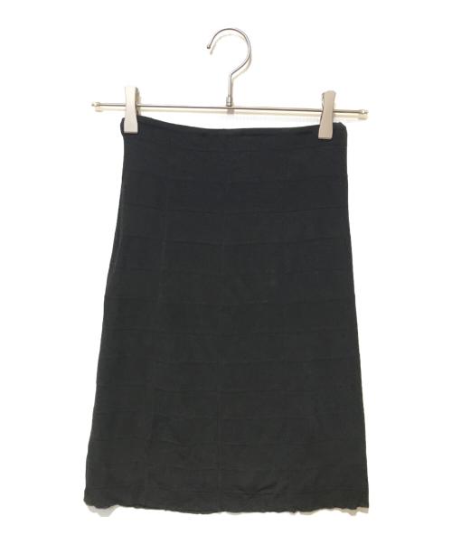 CHANEL（シャネル）CHANEL (シャネル) レーヨンスカート ブラック サイズ:38の古着・服飾アイテム